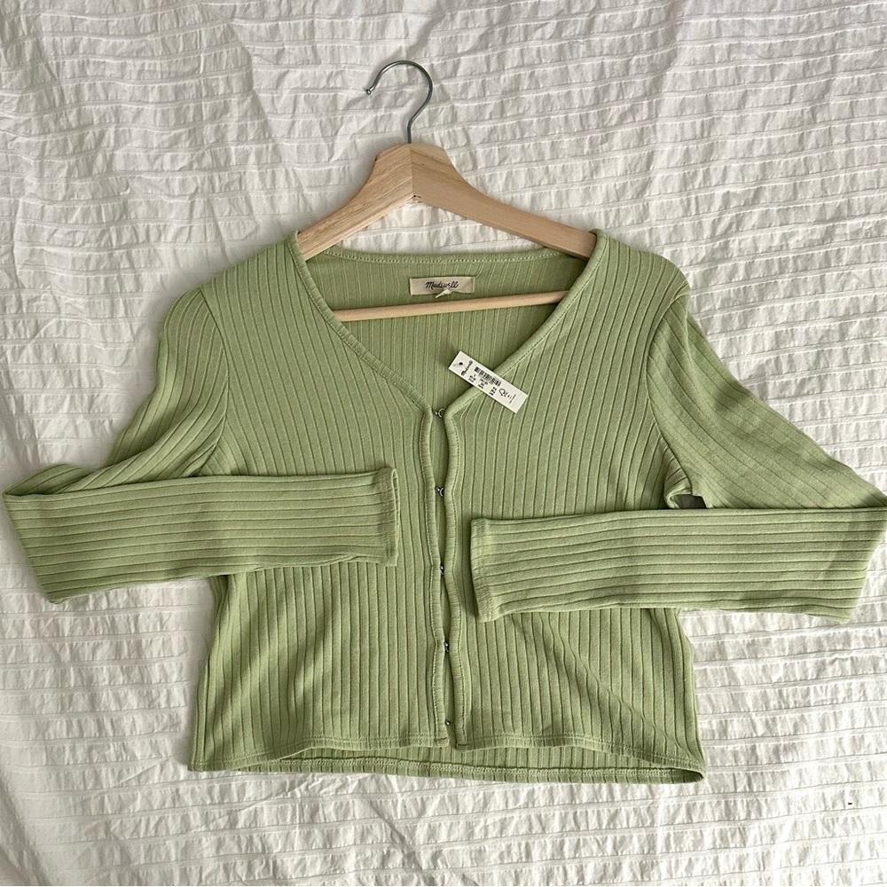 Ribbed Crop Cardigan